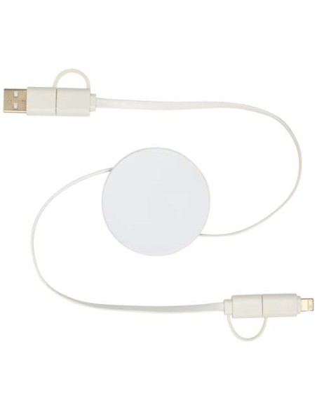 Cavo 5-in-1 in plastica riciclata retrattile da 90 cm per la sincronizzazione dei dati e la ricarica rapida da 40 W Citala