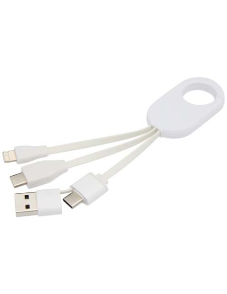 Cavo di ricarica 4-in-1 in alluminio riciclato Troop