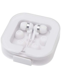 Auricolari tipo C cablati con astuccio in plastica riciclata Dofida