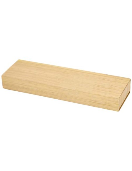 Set di penna a sfera e portamina in bambù Oblys (inchiostro nero)