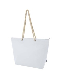 Tote bag termica da spiaggia in materiale riciclato certificato GRS con manici in corda Panama - 23L