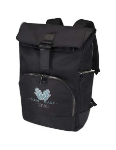 Zaino per portatile da 15,6" in materiale riciclato certificato GRS con chiusura arrotolabile Rhine - 18L