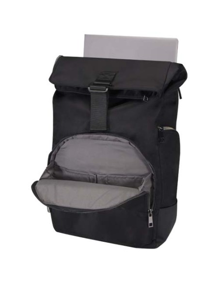 Zaino per portatile da 15,6" in materiale riciclato certificato GRS con chiusura arrotolabile Rhine - 18L