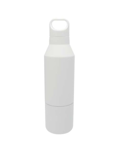Borraccia termica da 600 ml in acciaio inox riciclato certificato RCS con tazza da 300 ml Odessy