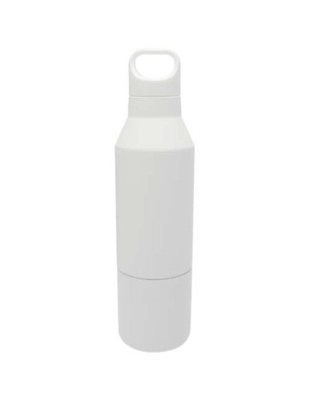 Borraccia termica da 600 ml in acciaio inox riciclato certificato RCS con tazza da 300 ml Odessy