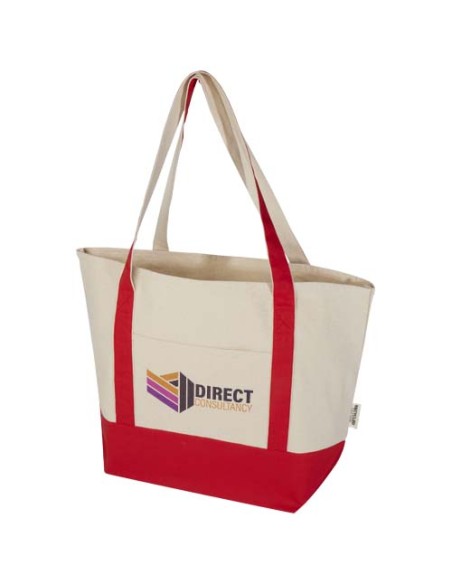 Tote bag in cotone riciclato certificato GRS da 320 g/m² Sam