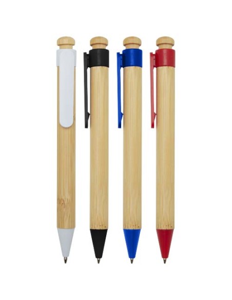 Penna a sfera in plastica riciclata e bambù Rattan