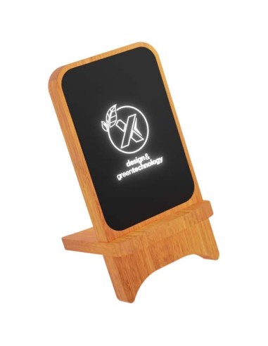 Supporto in legno wireless, luminoso, da 15 W SCX.design W16