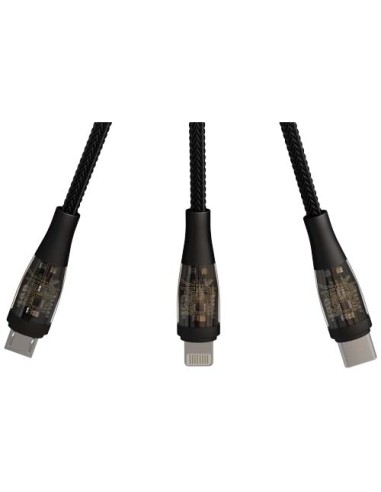 Cavo di ricarica rapida 5 in 1 da 100 W/5 A con display digitale SCX.design C50