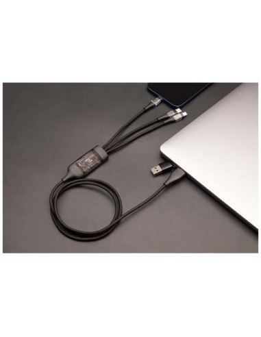 Cavo di ricarica rapida 5 in 1 da 100 W/5 A con display digitale SCX.design C50