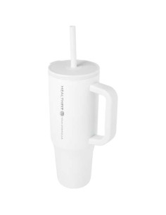 Bicchiere termico da 900 ml certificato RCS con cannuccia in silicone Brady