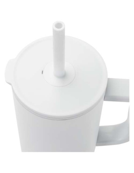 Bicchiere termico da 900 ml certificato RCS con cannuccia in silicone Brady