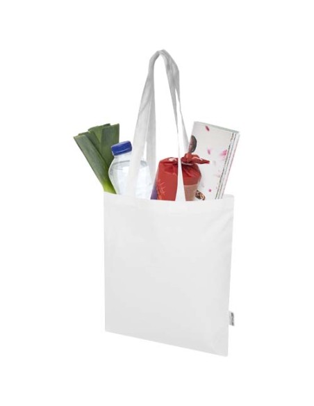 Tote bag in cotone riciclato certificato GRS da 140 g/m² Madras Blend - 7L