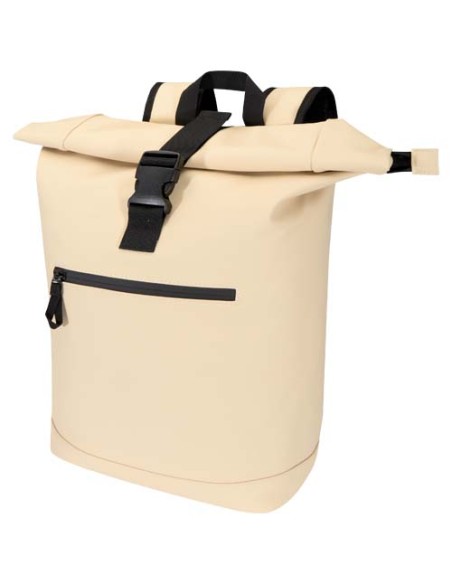 Zaino roll-top per portatile da 15" in materiale riciclato certificato GRS da 18 litri Resi Plus