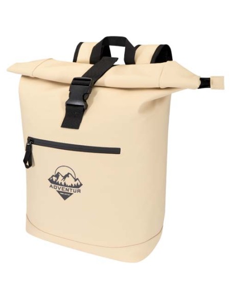 Zaino roll-top per portatile da 15" in materiale riciclato certificato GRS da 18 litri Resi Plus