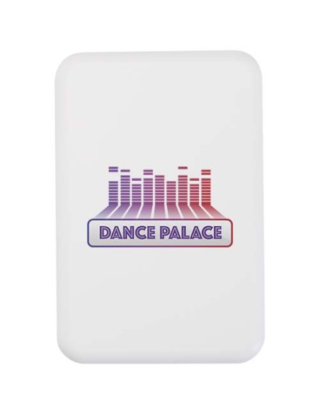 Power bank magnetico wireless da 5.000 mAh e 15 W con 20 W PD in plastica riciclata Acrab