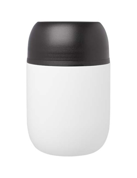 Portavivande in acciaio inossidabile riciclato a doppia parete da 480 ml con cucchiaio pieghevole Supo