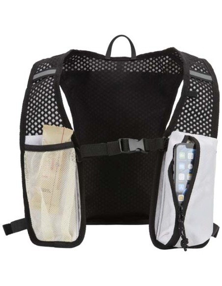 Gilet per la corsa in materiale riciclato certificato GRS con zainetto per l'idratazione da 5 litri Nomad