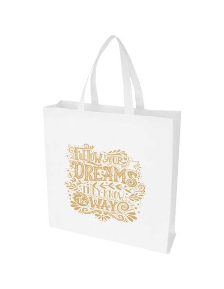 Tote bag a soffietto in tessuto non tessuto riciclato certificato GRS da 12 litri EcoSeal