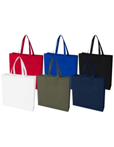Tote bag a soffietto in tessuto non tessuto riciclato certificato GRS da 12 litri EcoSeal