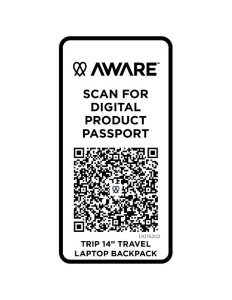 Zaino da viaggio per portatile da 14" in materiale riciclato da 9 litri Trip Aware™