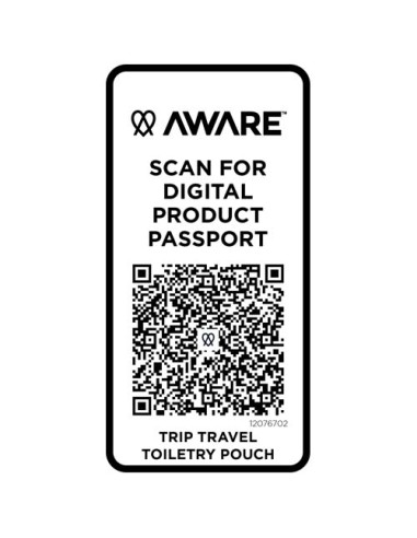 Beauty case da viaggio in materiale riciclato da 2 litri Trip Aware™