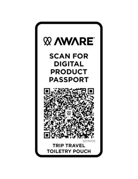 Beauty case da viaggio in materiale riciclato da 2 litri Trip Aware™