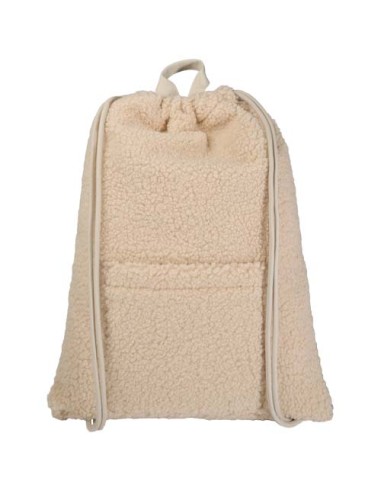 Zaino con cordoncino in sherpa riciclato certificato GRS da 9 litri Bear