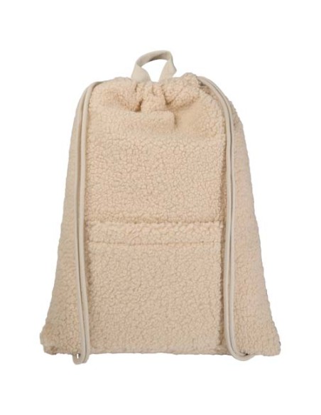 Zaino con cordoncino in sherpa riciclato certificato GRS da 9 litri Bear