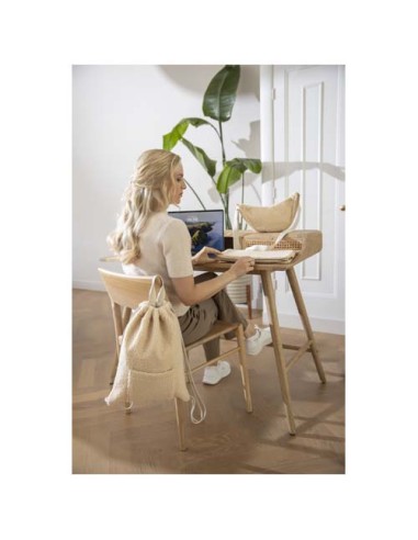 Zaino con cordoncino in sherpa riciclato certificato GRS da 9 litri Bear