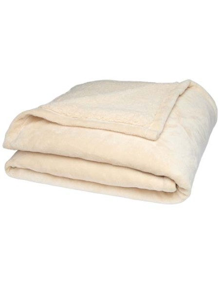 Coperta in sherpa riciclato certificato GRS Ashen 