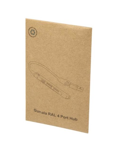 Hub USB-A e Tipo-C a 4 porte in alluminio riciclato con doppio ingresso Alkaid