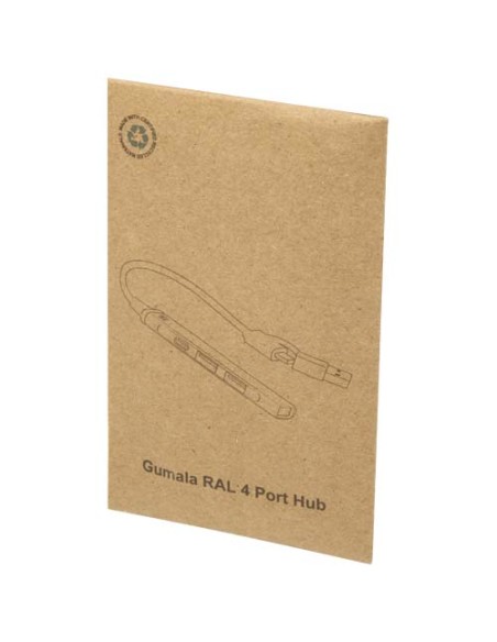 Hub USB-A e Tipo-C a 4 porte in alluminio riciclato con doppio ingresso Alkaid