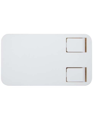 Supporto per telefono da tavolo pieghevole in plastica riciclata con dettagli in bambù Alfirk