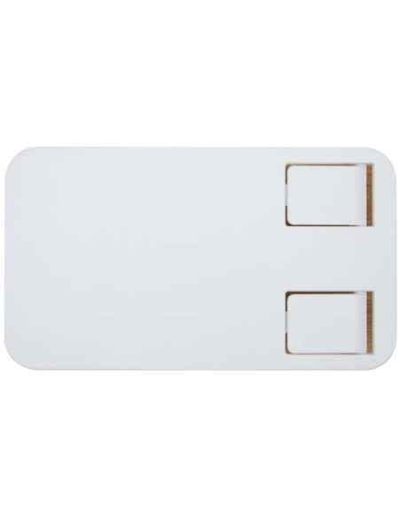 Supporto per telefono da tavolo pieghevole in plastica riciclata con dettagli in bambù Alfirk