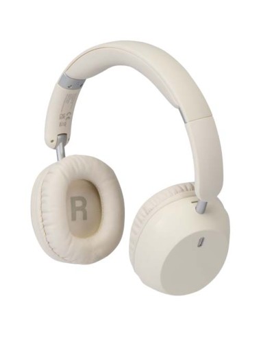 Cuffie over-ear pieghevoli in plastica riciclata con funzione ANC e ENC Hoggar