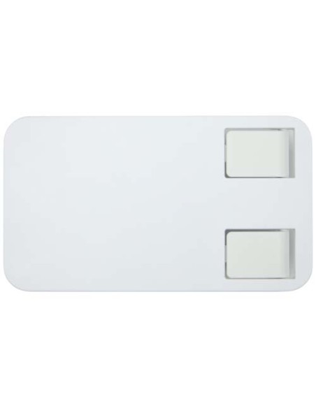 Supporto per telefono pieghevole in plastica riciclata con supporto da tavolo in metallo Alhena