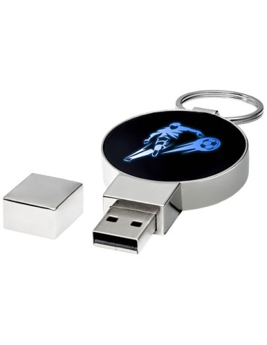 USB rotonda con logo luminoso