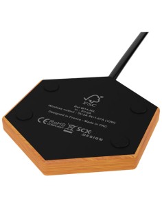 Caricabatterie wireless luminoso da 10 W SCX.design W14