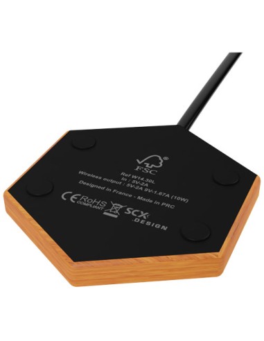 Caricabatterie wireless luminoso da 10 W SCX.design W14