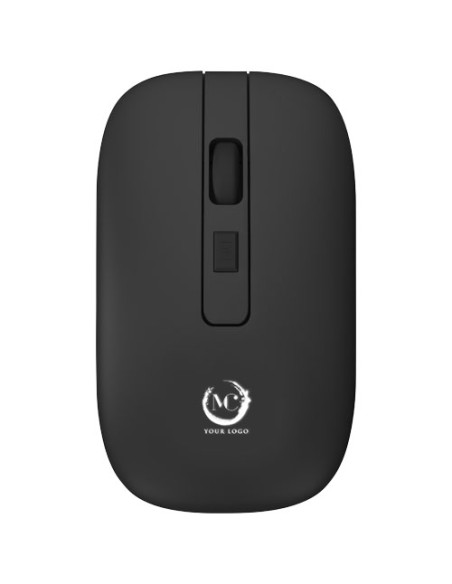 Mouse wireless in materiale antibatterico con logo luminoso SCX.design O22