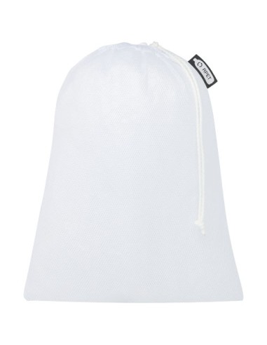 Set di 3 sacchetti per frutta e verdura in poliestere riciclato.