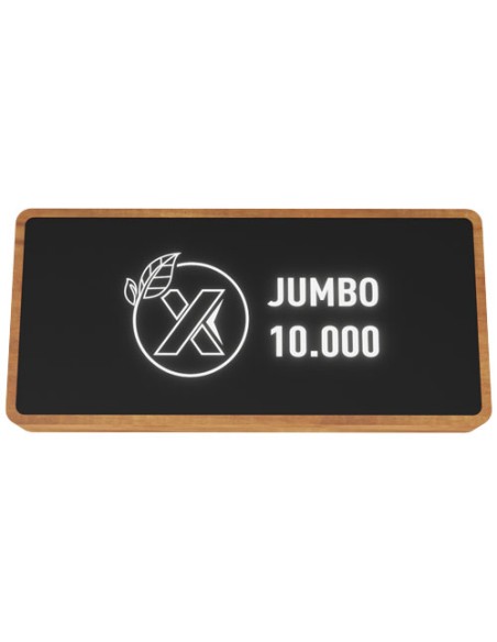 Power bank con ricarica wireless in legno da 10.000 mAh SCX.design P46