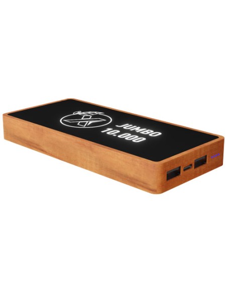 Power bank con ricarica wireless in legno da 10.000 mAh SCX.design P46