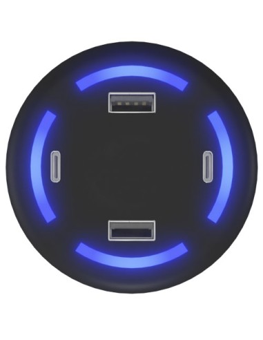 Caricabatterie smart home con logo luminoso SCX.design H11