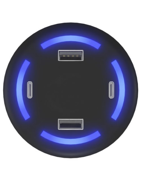 Caricabatterie smart home con logo luminoso SCX.design H11
