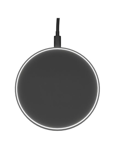 Stazione di ricarica wireless da 15 W con logo luminoso SCX.design W21