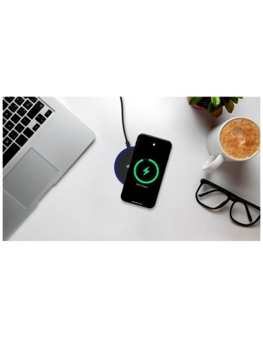 Stazione di ricarica wireless da 15 W con logo luminoso SCX.design W21