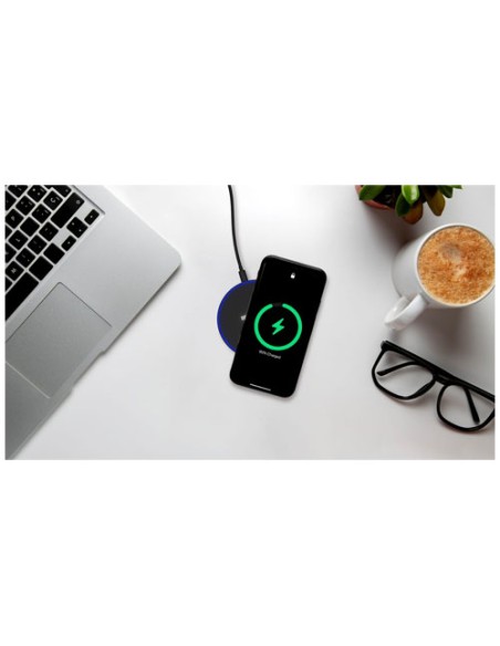 Stazione di ricarica wireless da 15 W con logo luminoso SCX.design W21