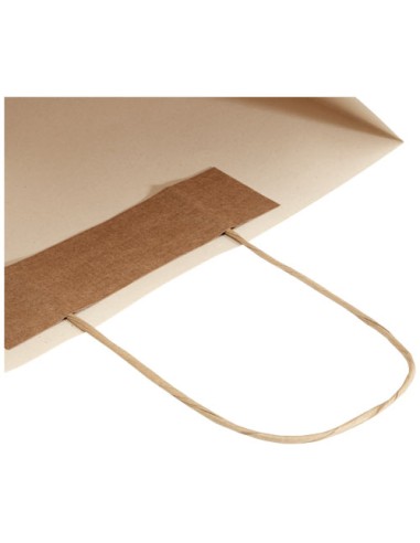 Shopper in carta da 150g/m2 realizzato con scarti agricoli con manici intrecciati - 31 x 12 x 31 cm